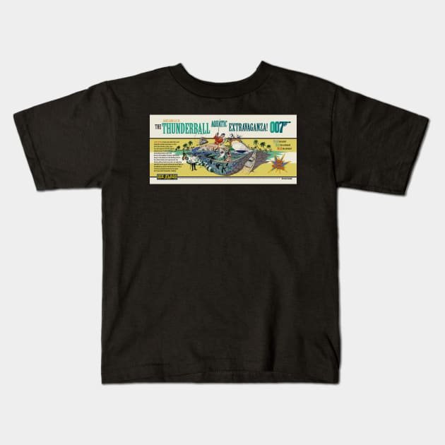 THUNDERBALL AQUATIC EXTRAVAGANZA Kids T-Shirt by MattGourley